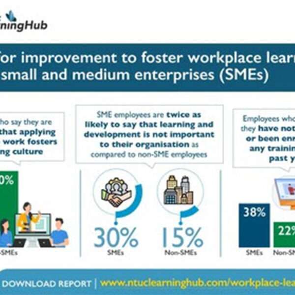 There is room for improvement in promoting workplace learning among small and medium-sized businesses.